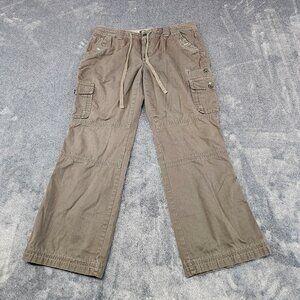 Eddie Bauer Cargo Pants womens 12 Petite Brown convertible outdoor canvas